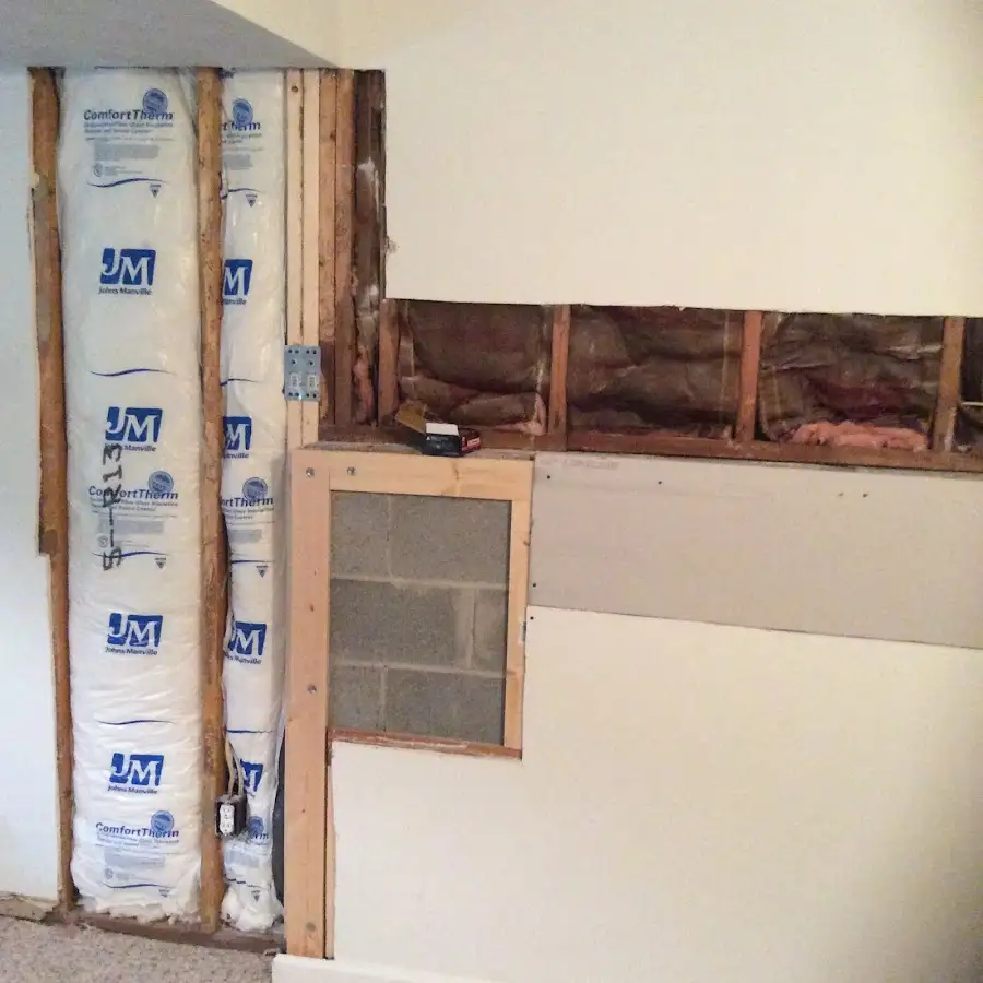 Wall insulation replacement during Odor Removal & Deodorization in St. Francis